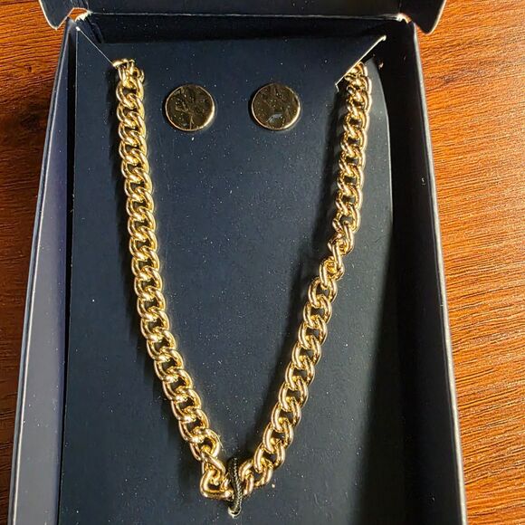 Violet Harper Elana Link Necklace + Earring Set - Picture 4 of 6